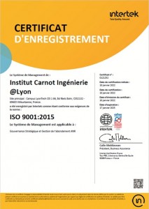 certification ISO9001
